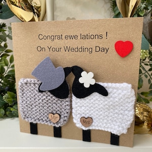 Handmade super cute keepsake wedding, anniversary, engagement, or just because love cards. Can be personalised for colour or greeting.