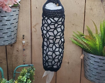 Dozownik do torebek szydełkowych: Boho Kitchen Storage, Plastic Bag Saver