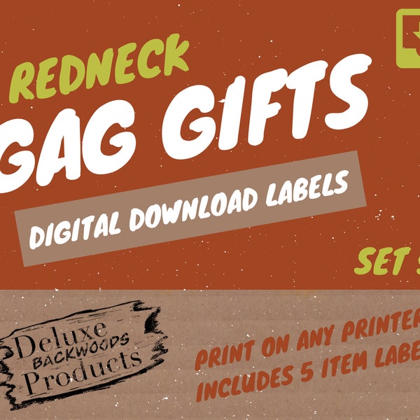 Digital Download - Gag Gift Labels Set 5