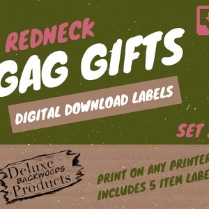 Digital Download - Gag Gift Labels Set 2