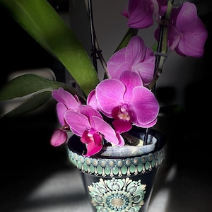4” Hand Painted Mandala Planter
