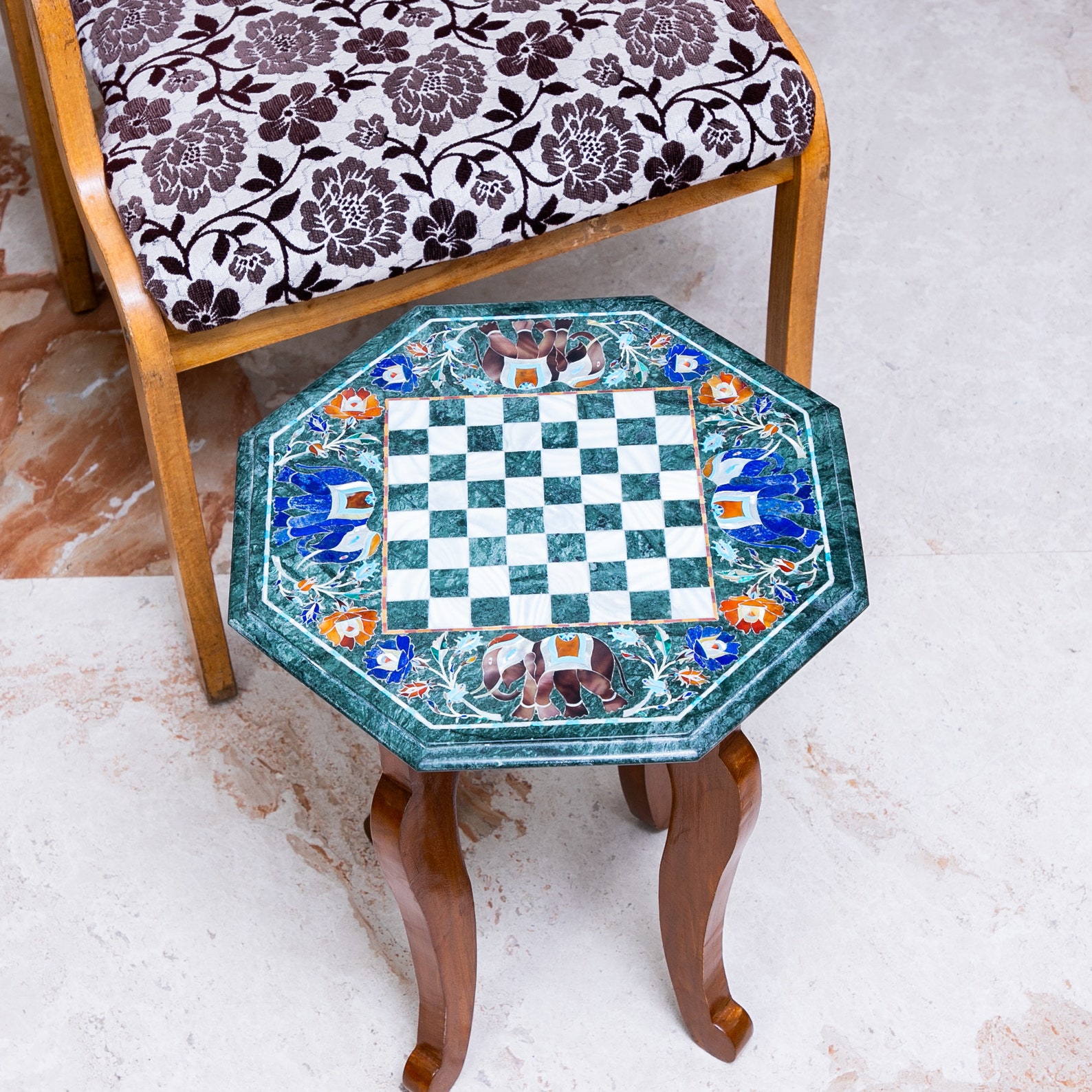 Marble Chess Table Stone Chess Table Board Game Stone End | Etsy