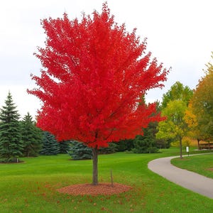 Red Maple Maple Seedling Tree Live Plant - Acer rubrum - Rootstock 4 &quot;+ tall