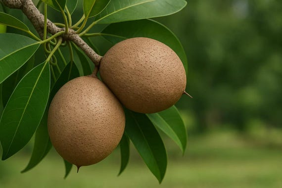 Sapodilla Tree Seeds – Manilkara Zapota “brown Sugar Fruit