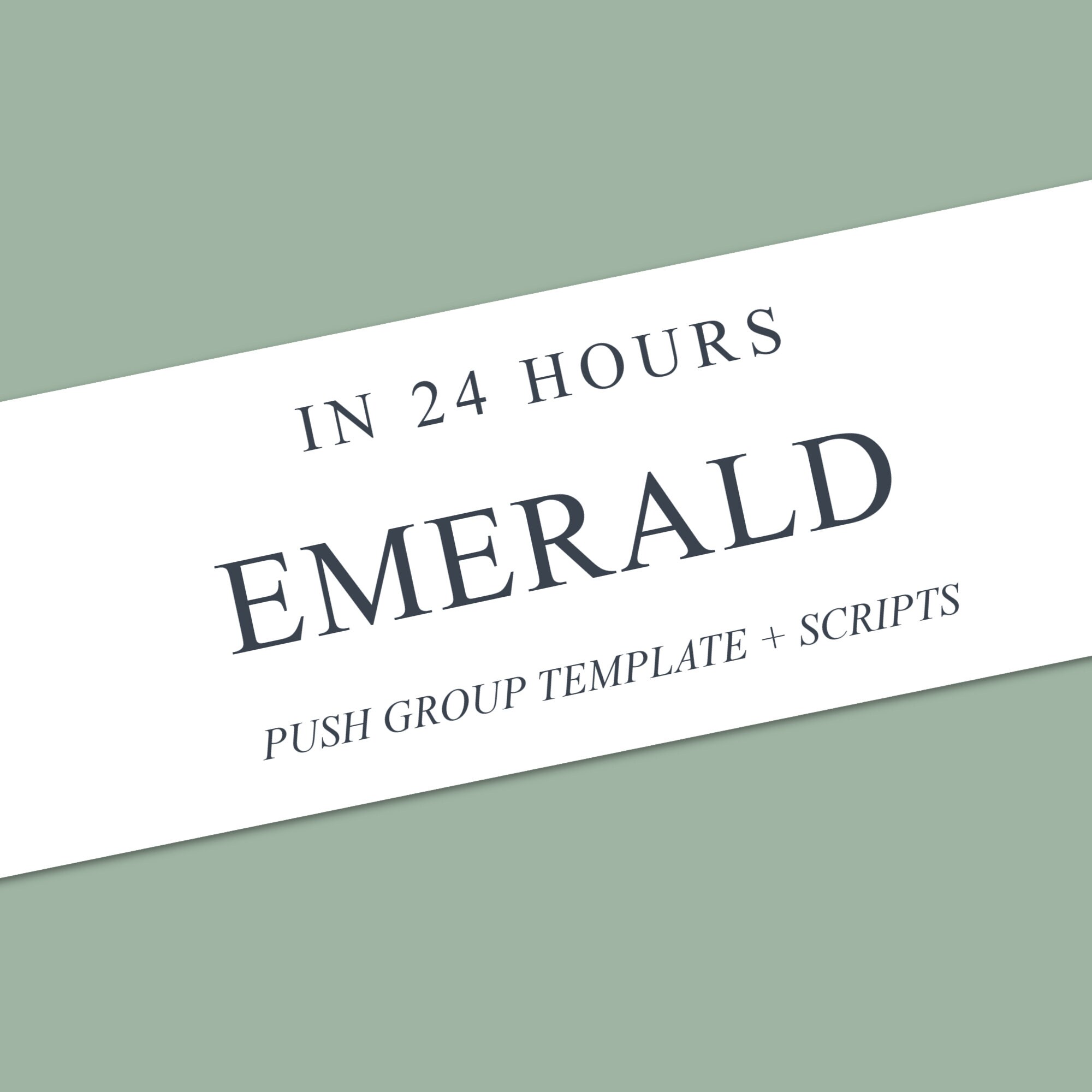 Emerald Rank in 24 Hours Push Group Template Invite Scripts - Etsy
