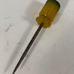 Vintage Yellow Handle Pick Tool
