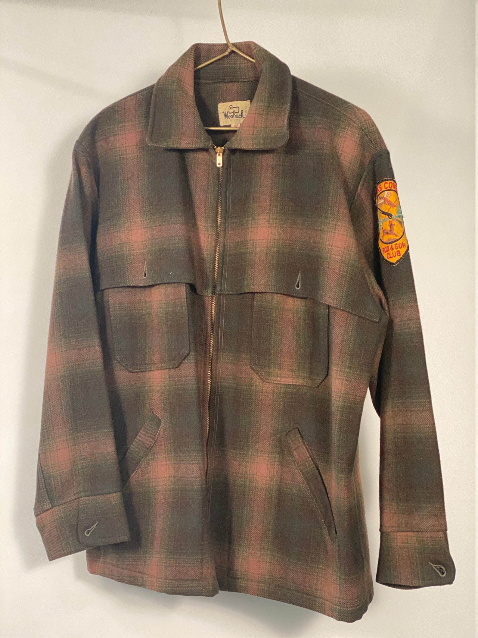 Vintage Woolrich Flannel Coat Etsy