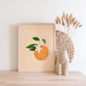 still here Orange Blossom Fruit Digital Instant Downloadable Art Print at 3:4 Ratio