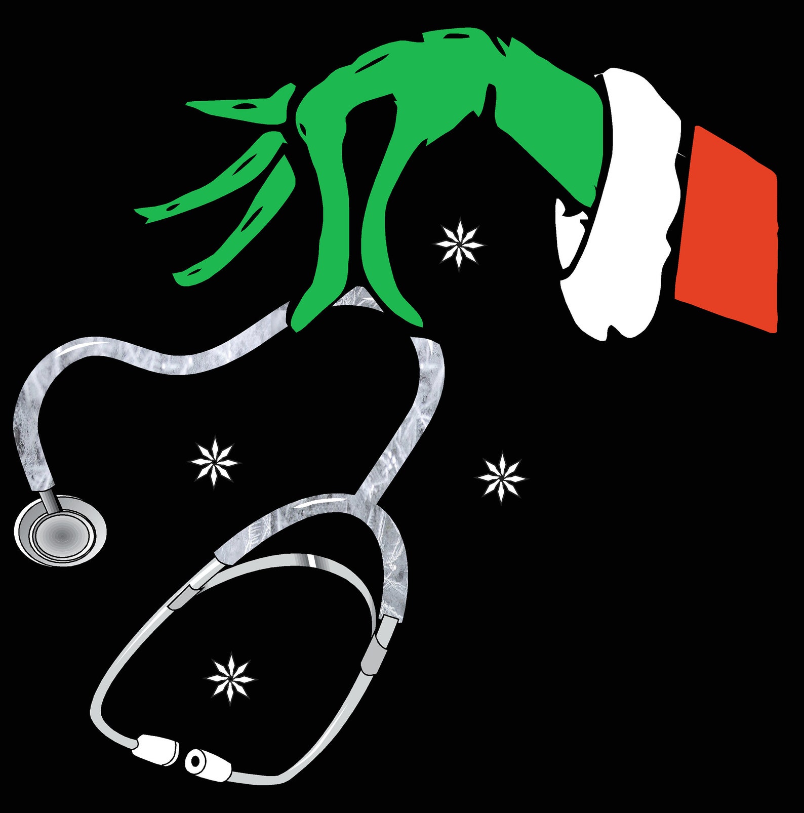 Christmas Stethoscope Custom Tshirt Etsy