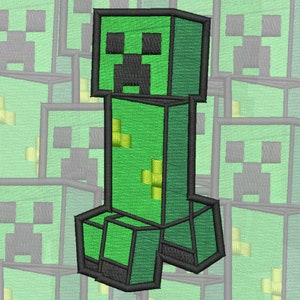 Minecraft Creeper Embroidery Design Digital File image 1