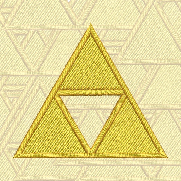 La légende de Zelda Triforce broderie Design (fichier numérique)