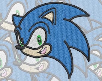 Motif de broderie Sonic le hérisson (fichier numérique)