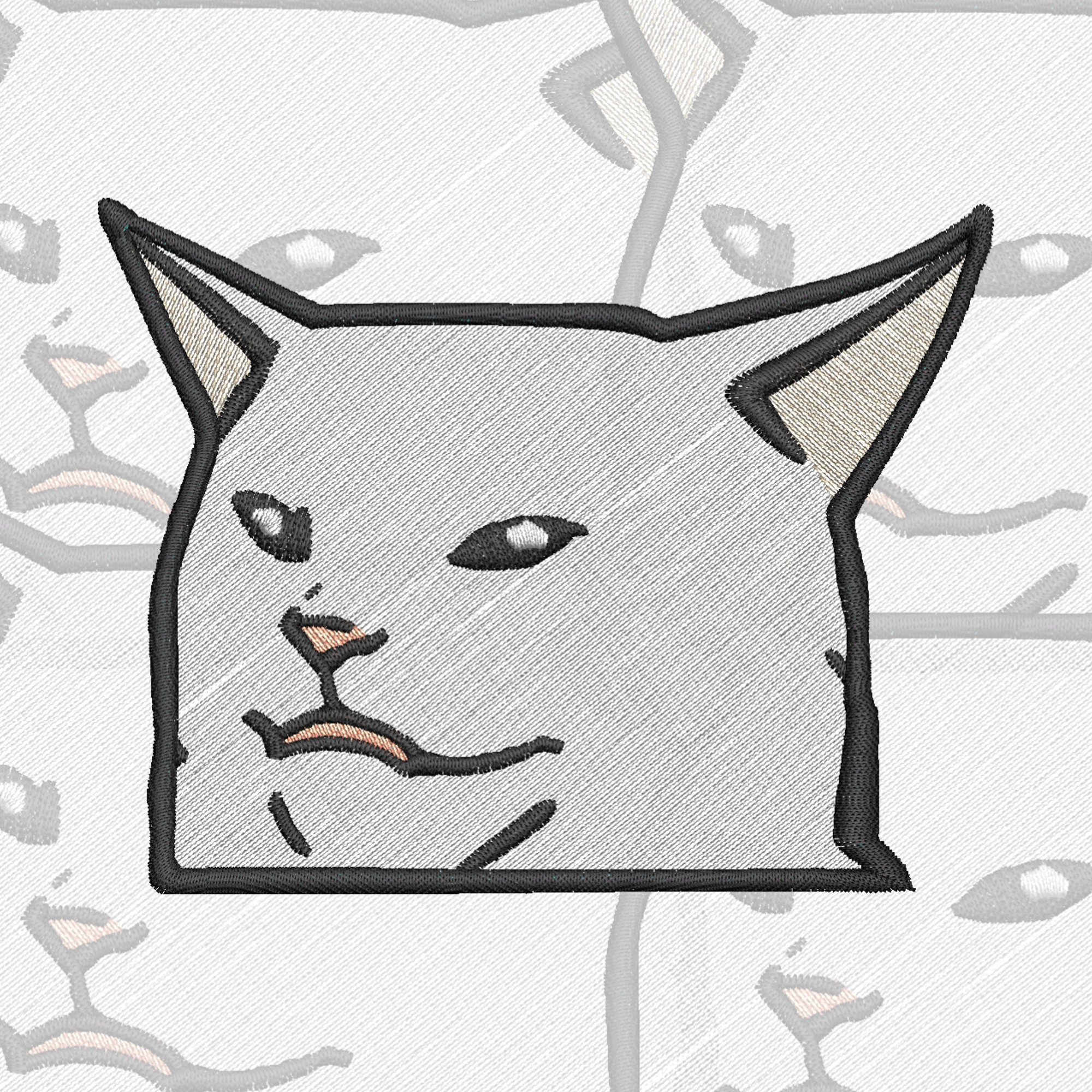Cat Meme Embroidery Design digital File | Etsy Canada