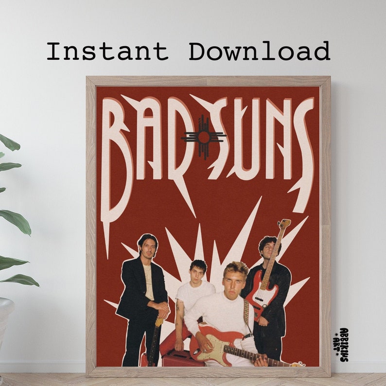 Bad Suns Poster, 16x20 Instant Download Poster, Bad Suns Band, Indie ...