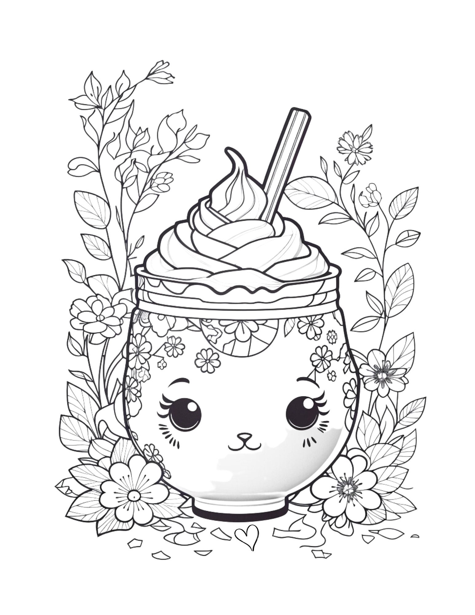 Kawaii Coloring Pages, Printable Kawaii Pages, Cute Kawaii Pages, Cute