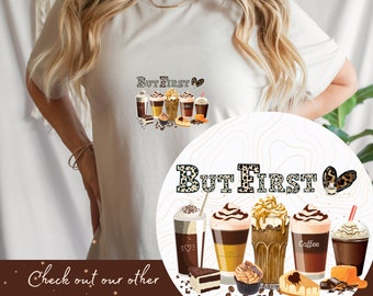 Coffee shirt, But First Coffee shirt, Coffee Lover shirt, Leopard Coffee Drinker shirt, Coffee Before Talkie shirt, christmas coffee shirt