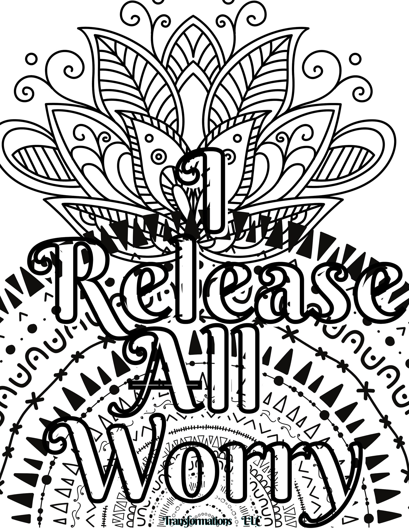 Coloring Pages Art Therapy Created By A Therapist To Achieve Peace Of Mind And Release Anxiety