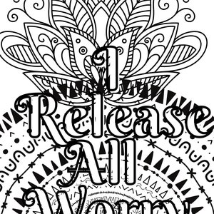 Coloring Pages, Art Therapy, Created by a Therapist to Achieve Peace of Mind and Release Anxiety, Art Pages, Color, Stress Relievers, art image 10