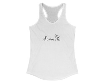 Namaste Tank Top, Yoga Tank Top, Yoga Inspirational Shirt, Women Workout Tank, Yoga Gift, Gym Tank Top, Ink and Quotes, Tank Tops for Moms