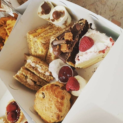 Afternoon Tea Delivered to Your Door Birthday Box Food Etsy Australia