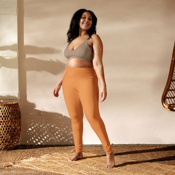 Unveil timeless elegance in desert tan women yoga leggings elevate your practice with comfort style, Lioness love couture