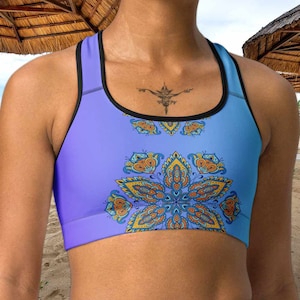 Women Seamless Underwear Fitness Padded Yoga Sports Bra Workout Crop Top Vest EB