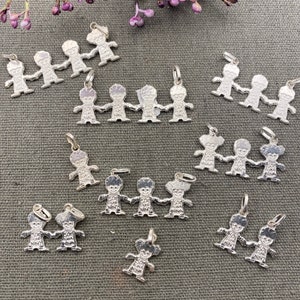 kids pendant sterling silver 925,  Children pendant , dijes de niños en plata Mexicana  925, dijes de hijos, kids charm silver 925