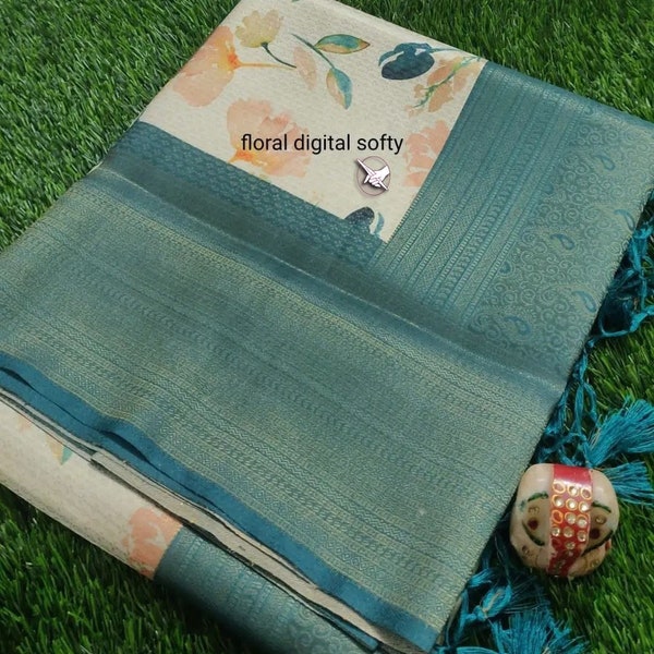 Digital Print designer Beutiful indian saree for women wedding season Bollywood Saree Indian Wedding Saree