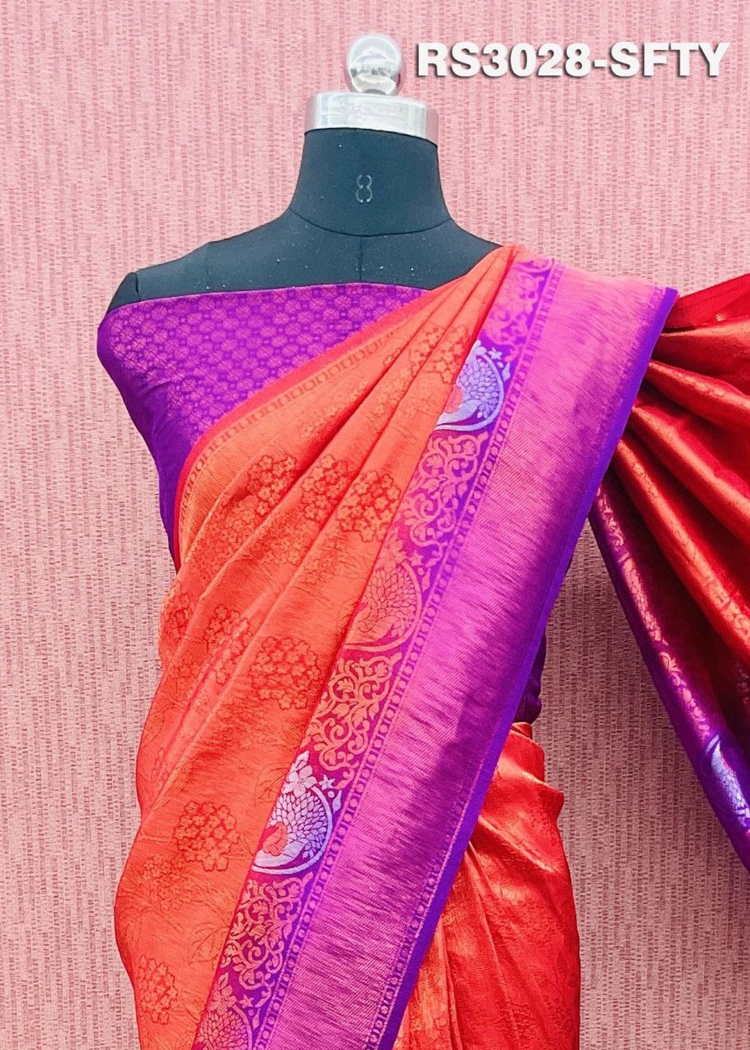 Kubera Pattu Saree x Copper Gold Zari - Mascarpone