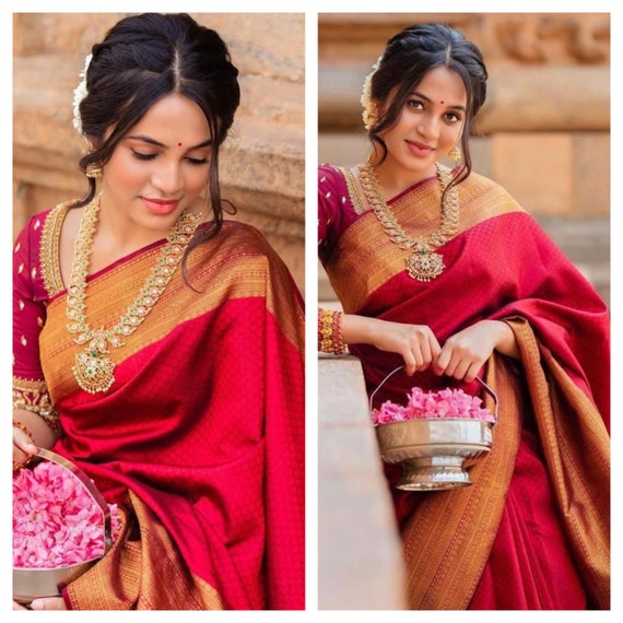 Black Colour Kanchipuram Silk Saree Bollywood Style Saree Party Wear Saree  Wedding Wear Saree Stunning Look Saree Banarasi Look Saree 