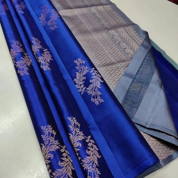 beautiful Colours saree borderlesssoft silk saree embellished with unique weaving party wear saree sari