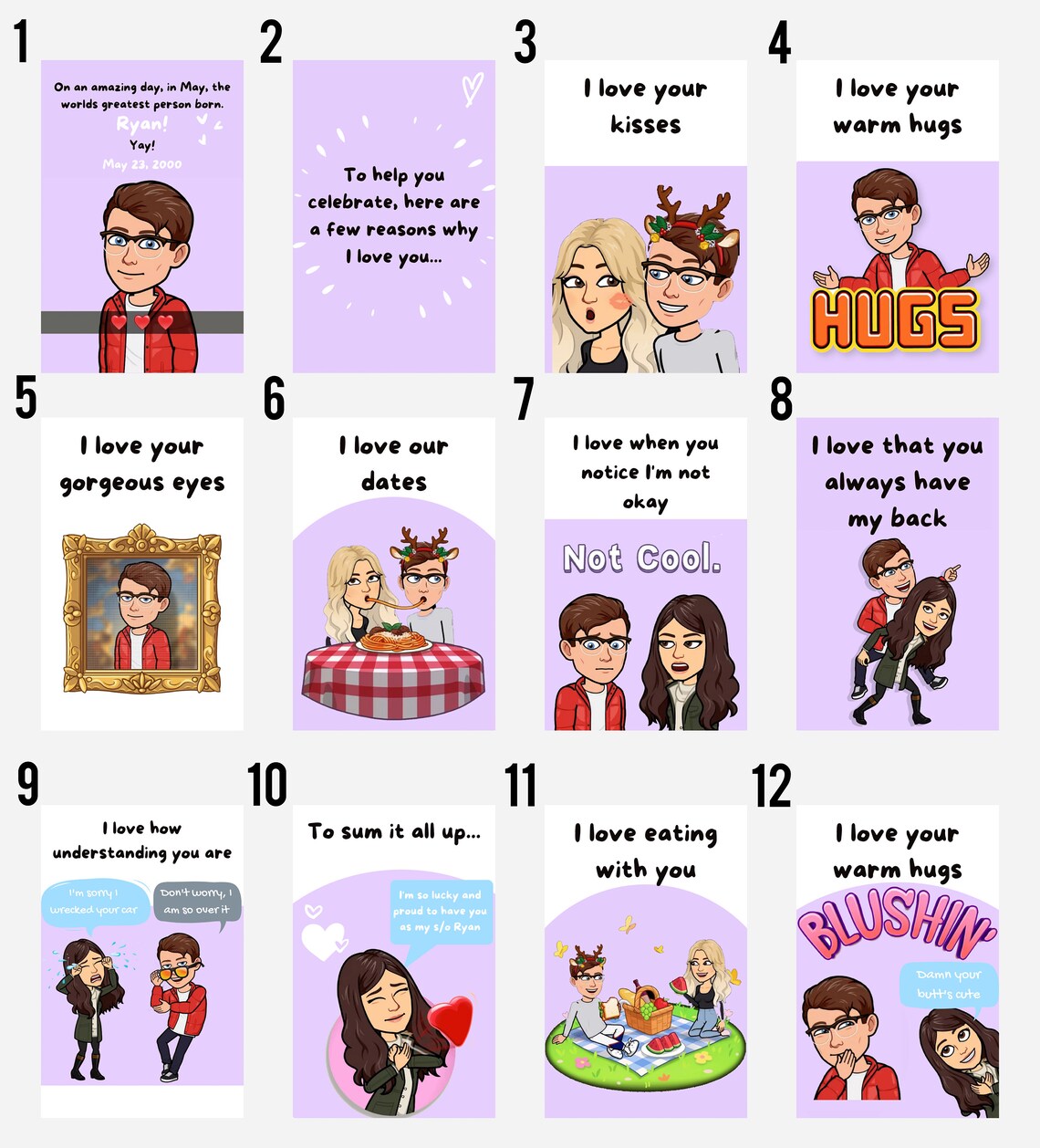 Personalized Love Book Digital Download Etsy