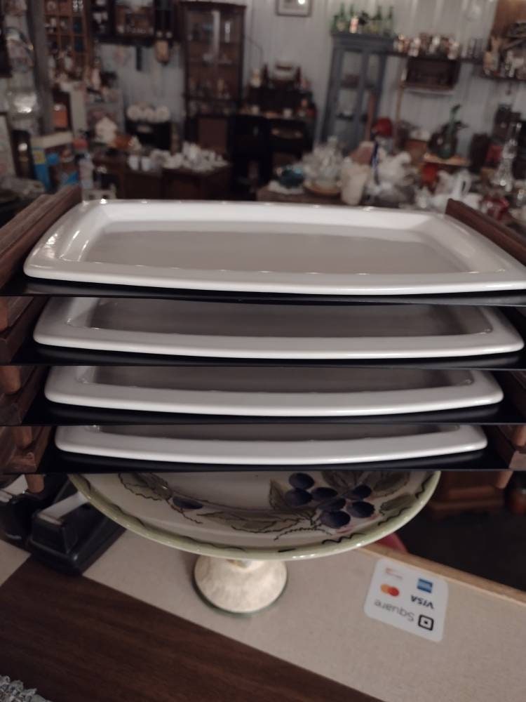Set of 4 Cutco Classic Steak plates and Steel stackable Etsy