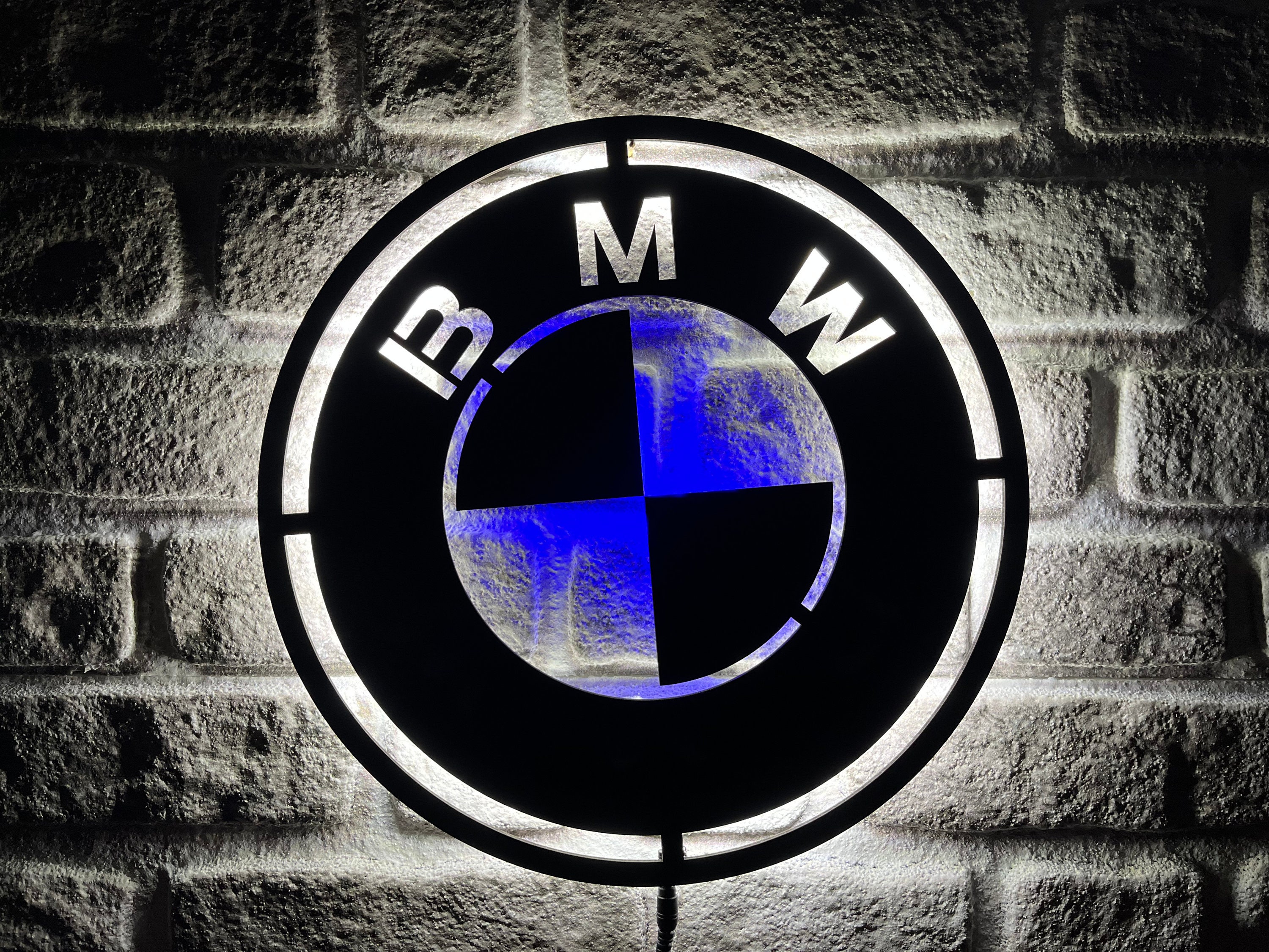 Bmw light wall sign, Bmw logo sign, Bmw led sign, Bmw neon sign