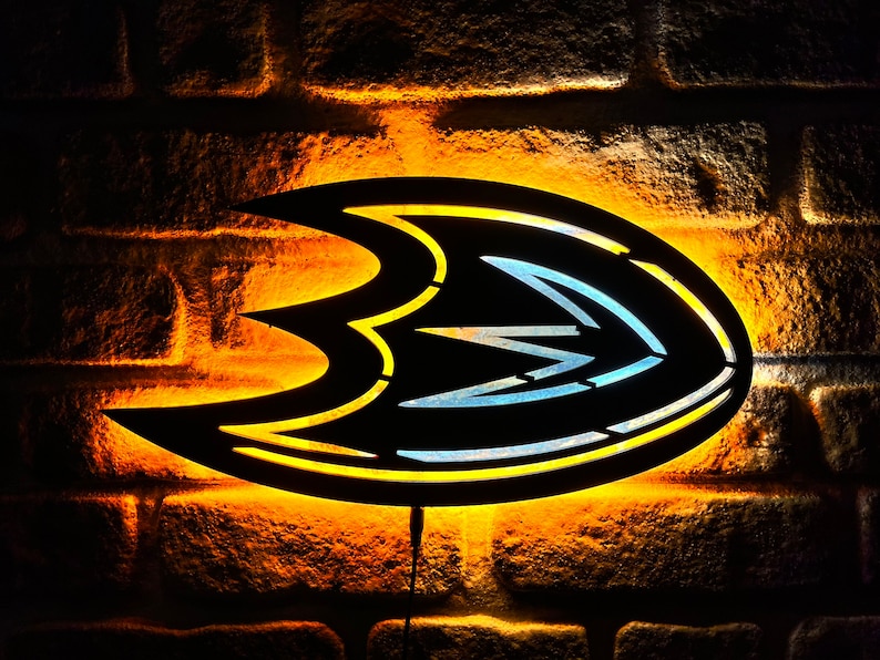 Anaheim Ducks Wall Decor Metal Led Sign PT54262