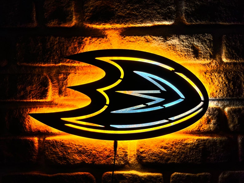 Anaheim Ducks Wall DÃ©cor Metal Led Sign PT54262