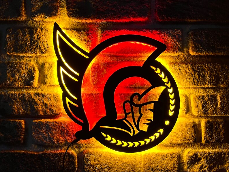 Ottawa Senators Wall Decor Metal Led Sign PT54260