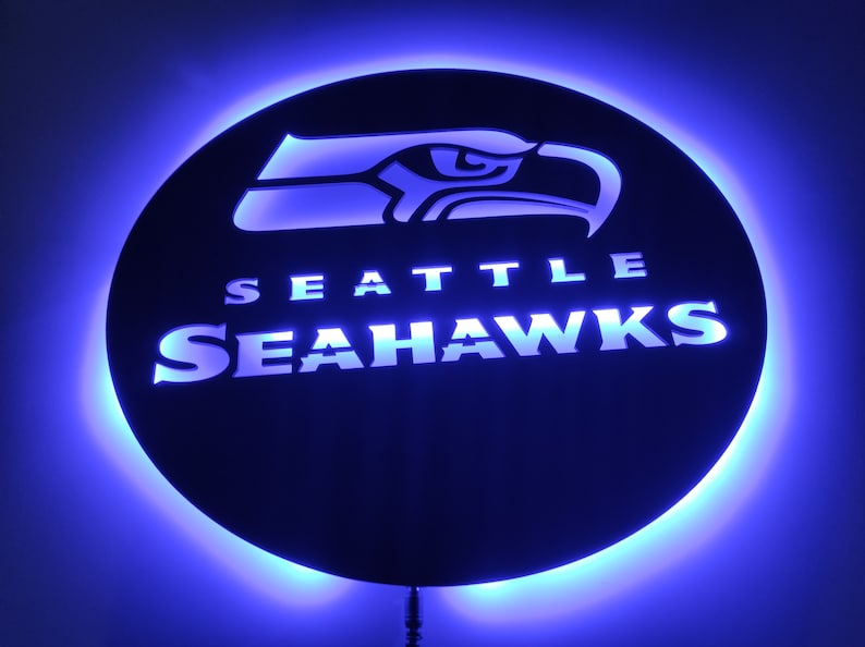 Seattle Seahawks Wall DÃ©cor Metal Led Sign PT54253