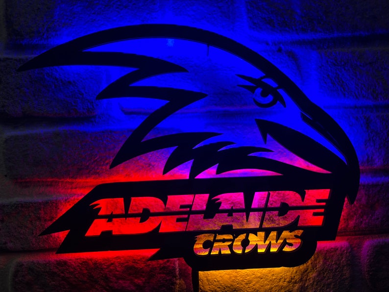Adelaide Football Club Wall DÃ©cor Metal Led Sign PT54255