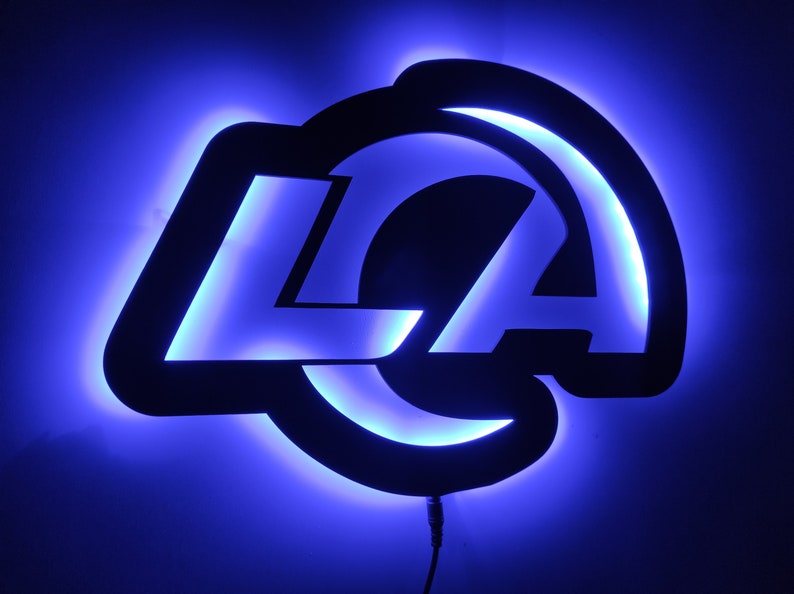 Los Angeles Rams Wall Decor Metal Led Sign PT54246
