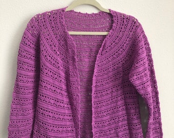 Vintage hand crochet sweater