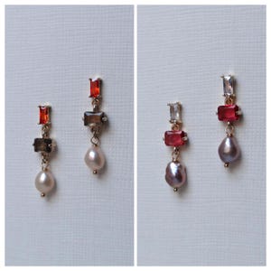 Orecchini Da Donna Spina Vero Zaffiro Tondo Oro 585 Zirconia Giallo - Foto 3