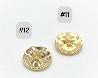 AP02 - Ruffles metallic designer buttons for coat shirt buttons