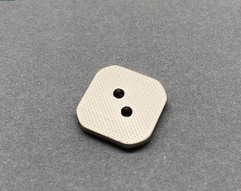 AP18 - Square buttons with textured 2 hole buttons for coat and blazer