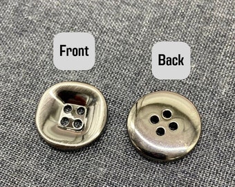 AP263 - Silver 4 holes multi colors buttons for sewing shirt and coat
