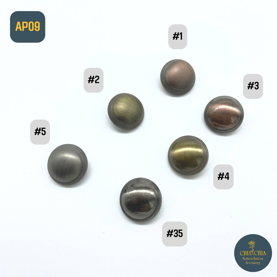 AP09 - Shield Buttons Sewing Buttons With Shank for Coat Shirt Jacket ...