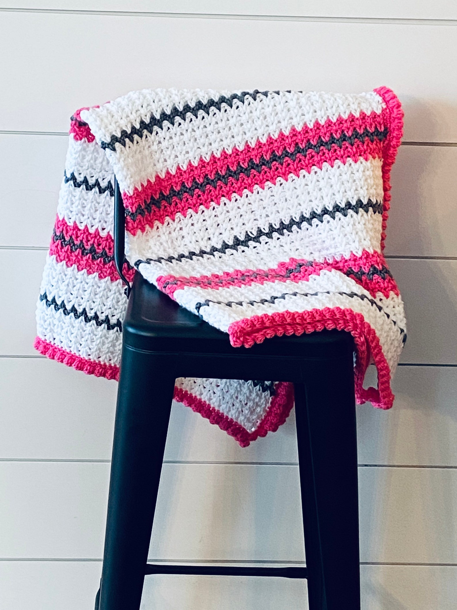 Vstitch Crochet Baby Afghan Blanket Throw Etsy