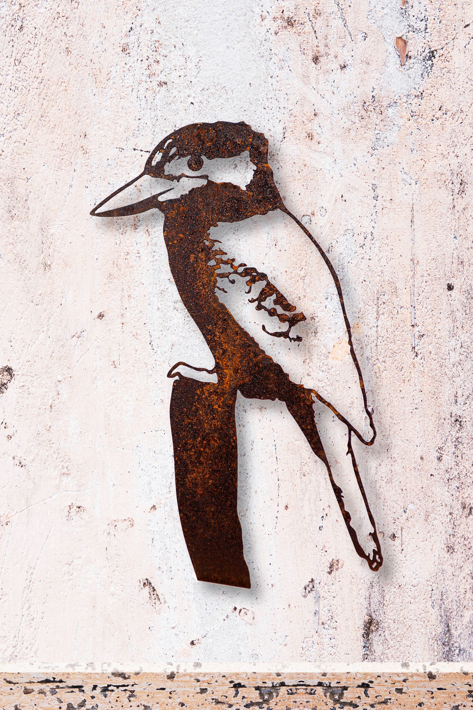 Kookaburra Fence Topper Rusted Metal Garden Ornament Etsy