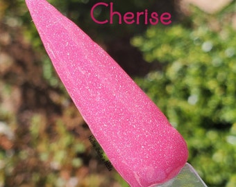 Cherise- Pink Shimmer Nail Dip Powder, Acrylic Dip Powder, Dip Powder, Dip Powder for Nails, Nail Dip