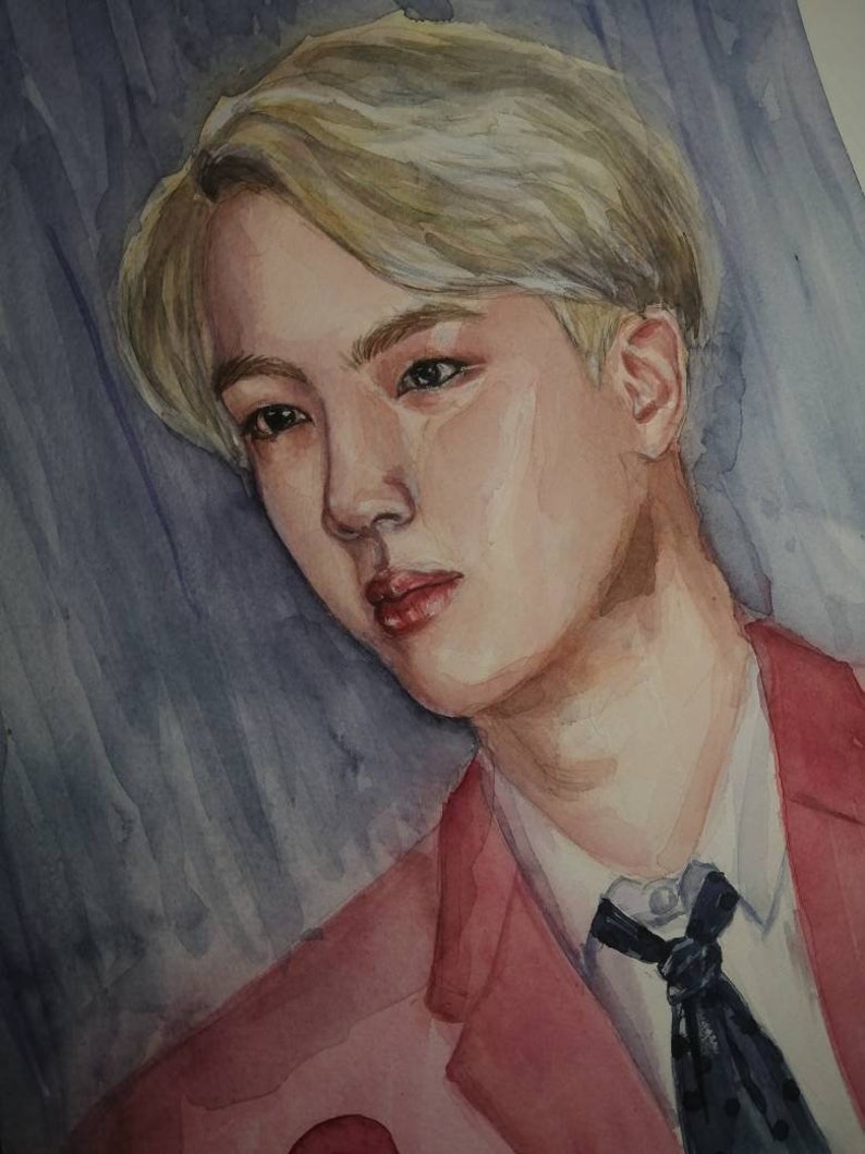 Watercolor print Jin BTS